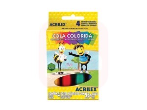 Cola Colorida 4 Cores 23G - Acrilex