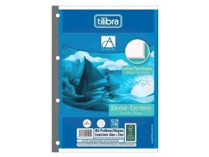 Bloco de Fichário Universitário Pontilhado Académie 80 Folhas - Tilibra