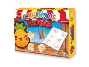 Carimbo de Madeira Frutas - Pais & Filhos